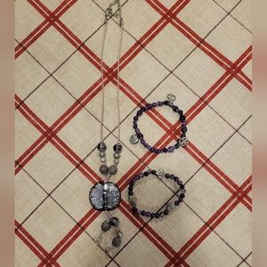 Purple Jewelry Set